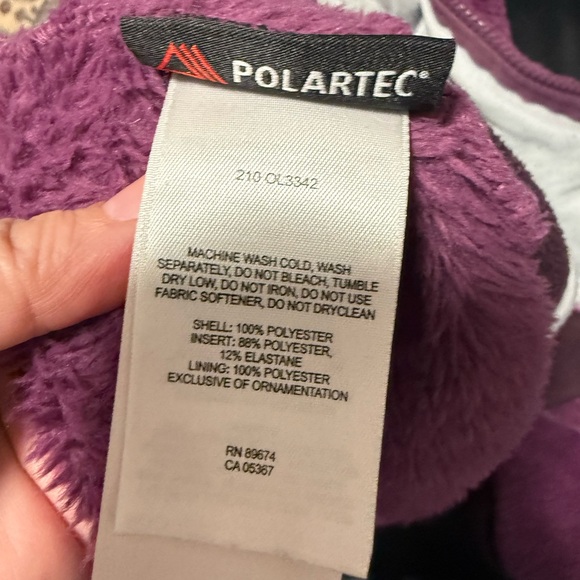 Women’s Mountain Hardware Monkey Fleece Polartec Jacket size XL Deep Purple - Picture 5 of 6